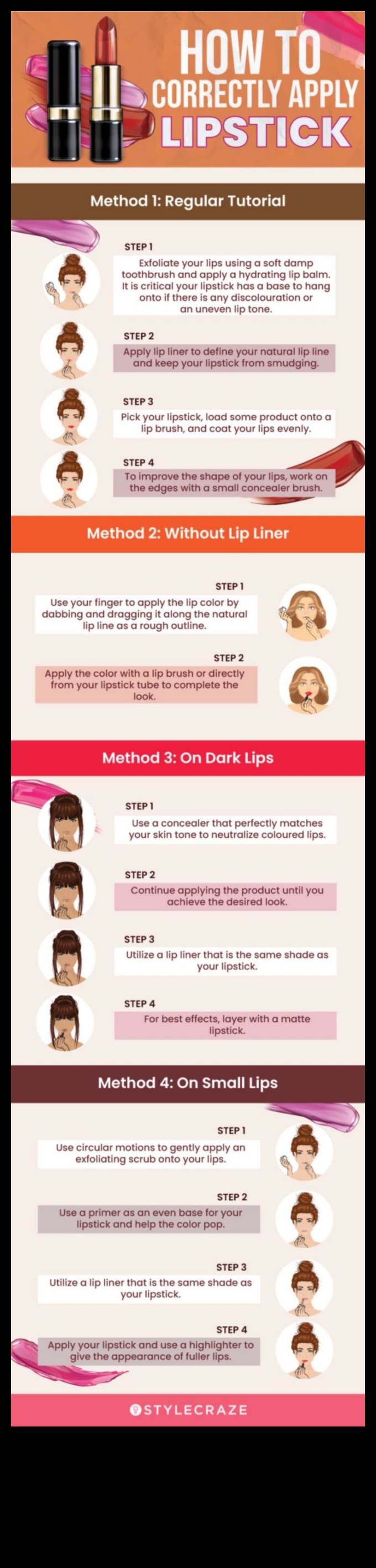 Εφαρμογή κραγιόν: Συμβουλές για να επιτύχετε ένα άψογο και καθορισμένο χείλος